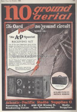A-P Special Receiving Set ; Atlantic-Pacific A-P (ID = 998207) Radio