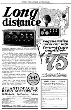 Long-Distance Regenerative Receiver AR10; Atlantic-Pacific A-P (ID = 1046908) Radio