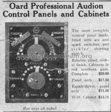Professional Audion Control Panel ; Oard Radio (ID = 1074389) mod-pre26