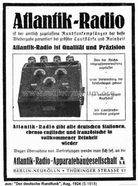 HV4; Atlantik-Radio- (ID = 2395416) Radio