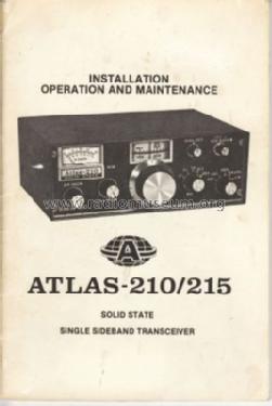 Atlas 210 and Atlas 210X ; Atlas Radio Co.; (ID = 333478) Amat TRX