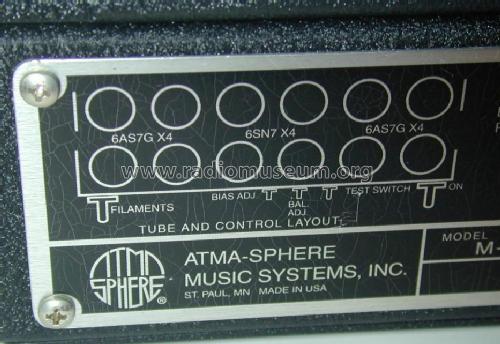 OTL Monoblock M-60 Mk. II ; Atma-Sphere Music (ID = 1120728) Ampl/Mixer