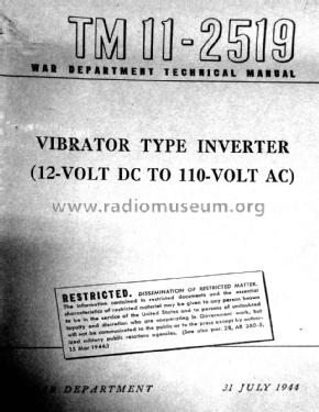AC-DC Radio Inverter RSL 12; ATR Manufacturing Co (ID = 1261567) Power-S