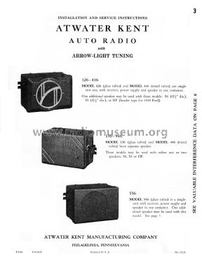 136; Atwater Kent Mfg. Co (ID = 2289787) Car Radio