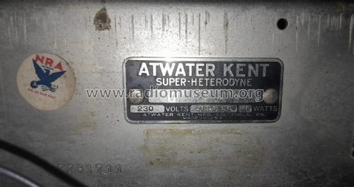 217 ; Atwater Kent Mfg. Co (ID = 2997908) Radio