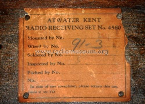4560 or 4550 Model 10B; Atwater Kent Mfg. Co (ID = 1676155) Radio