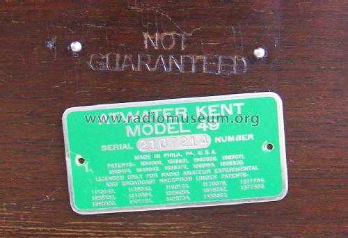 49 9860; Atwater Kent Mfg. Co (ID = 1198412) Radio