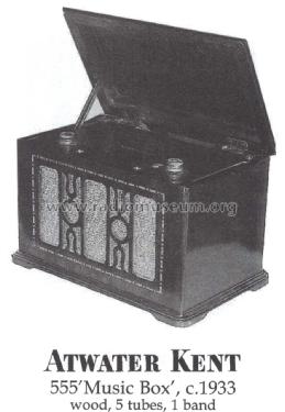 555 Music Box; Atwater Kent Mfg. Co (ID = 1394988) Radio