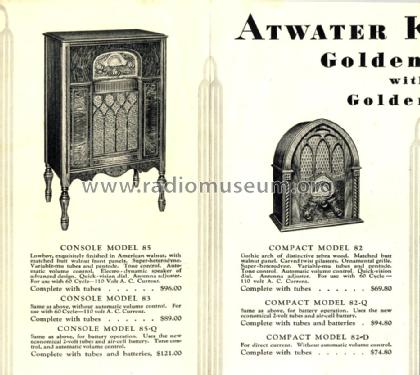 85F ; Atwater Kent Mfg. Co (ID = 1381686) Radio