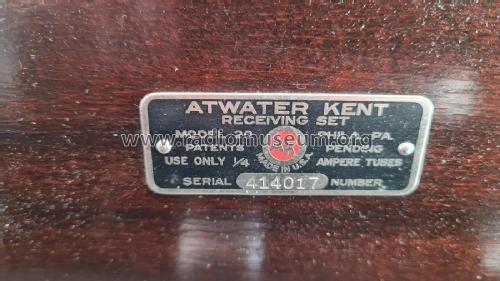 Early Model 20 Model 5A; Atwater Kent Mfg. Co (ID = 2870997) Radio
