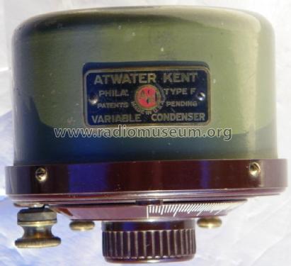 4207 or 4270 Variable Condenser Type F; Atwater Kent Mfg. Co (ID = 878045) Radio part