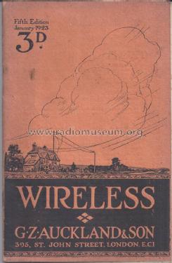 January 1923 G-Z Auckland & Sons Wireless Catalog ; Auckland, G. Z. & (ID = 1536132) Paper