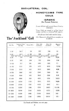 January 1923 G-Z Auckland & Sons Wireless Catalog ; Auckland, G. Z. & (ID = 1536143) Paper