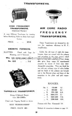 January 1923 G-Z Auckland & Sons Wireless Catalog ; Auckland, G. Z. & (ID = 1536179) Paper