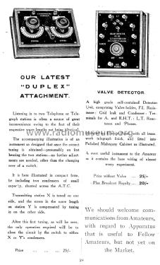 January 1923 G-Z Auckland & Sons Wireless Catalog ; Auckland, G. Z. & (ID = 1536183) Paper