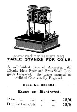 Table Stands for Coils ; Auckland, G. Z. & (ID = 1536065) mod-pre26