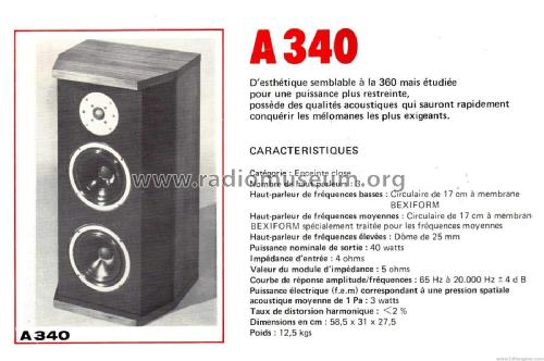 3-Way Speaker System A 340; Audax; Montreuil (ID = 1881905) Speaker-P