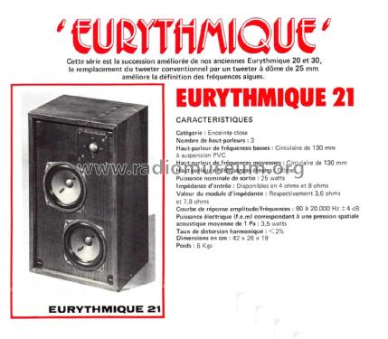 3-Way Speaker System Eurythmique 21; Audax; Montreuil (ID = 1882006) Speaker-P