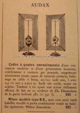 Cadre Audax à 4 enroulements BK; Audax; Montreuil (ID = 1556814) Antenna