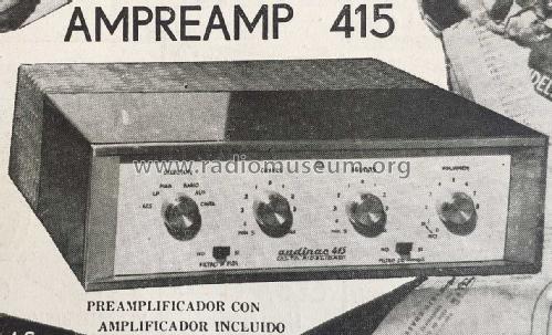 Ampreamp 415; Audinac S.A.I.C., (ID = 2575051) Ampl/Mixer