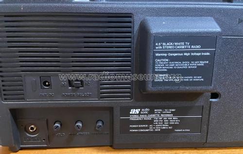 Cassette Recorder, FM/MW/LW Radio, 4.5' Black/White TV TC-956F Art.No. 0370606; Audio Sonic (ID = 2948493) TV Radio
