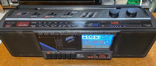 Cassette Recorder, FM/MW/LW Radio, 4.5' Black/White TV TC-956F Art.No. 0370606; Audio Sonic (ID = 2948808) TV-Radio
