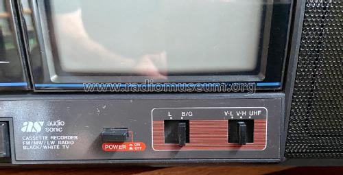 Cassette Recorder, FM/MW/LW Radio, 4.5' Black/White TV TC-956F Art.No. 0370606; Audio Sonic (ID = 2948820) TV Radio