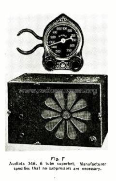 346 ; Audiola Radio Co.; (ID = 2781777) Car Radio