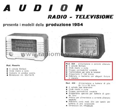 254; Audion; Bologna (ID = 3000592) Radio