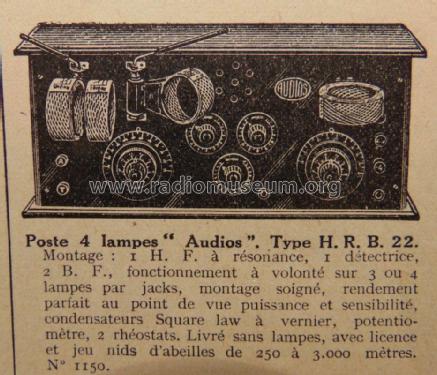 HRB22 No 1150; Au Pigeon Voyageur, (ID = 1803459) Radio