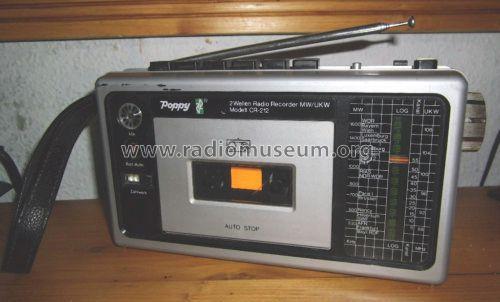 Poppy 2 Wellen Radiorecorder MW/UKW CR-212; Lehnert GmbH, Poppy; (ID = 994608) Radio