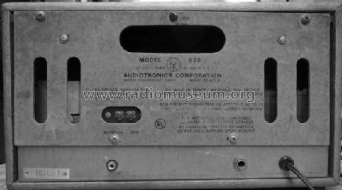 222 ; Audiotronics (ID = 1609287) Radio