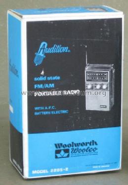 Solid State FM/AM Portable Radio 2205-2; Audition; label of (ID = 1014828) Radio