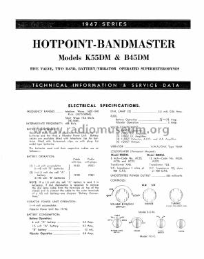 Hotpoint Band-Master B45DM; Australian General (ID = 2417603) Radio