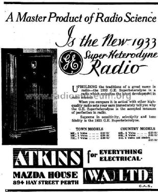 Model 50E ; Australian General (ID = 2151843) Radio