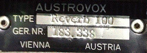 Gitarren-Verstärker Reverb 100; Austrovox, Wien 7 (ID = 2473847) Ampl/Mixer