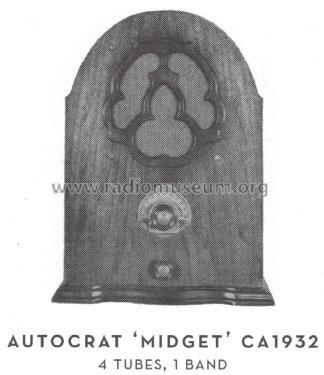 Midget ; Autocrat Radio Co.; (ID = 1554207) Radio