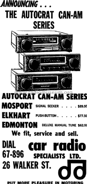 Mosport Signal Seeker ; Autocrat Radio Ltd.; (ID = 2979964) Car Radio