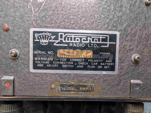 TRP1; Autocrat Radio Ltd.; (ID = 3107997) Autoradio