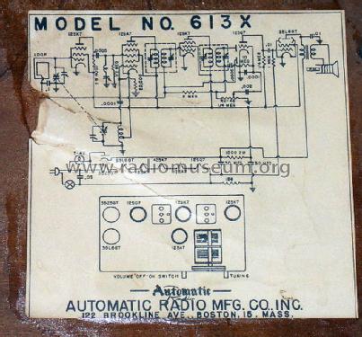 613X ; Automatic Radio Mfg. (ID = 1392467) Radio