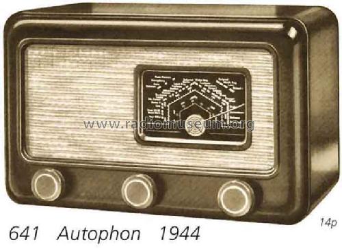 641; Autophon AG inkl. (ID = 1377) Radio