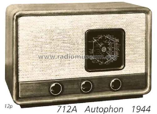 712A; Autophon AG inkl. (ID = 1375) Radio