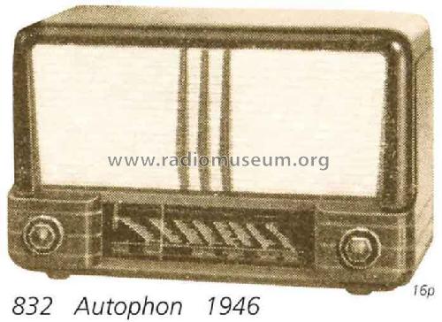 832; Autophon AG inkl. (ID = 1379) Radio