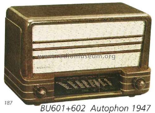 BU601; Autophon AG inkl. (ID = 1381) Radio