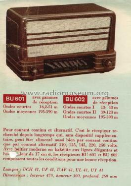 BU601; Autophon AG inkl. (ID = 35624) Radio