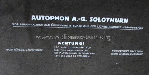 C50 Schrank; Autophon AG inkl. (ID = 2443756) Radio