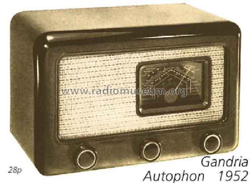 Gandria var 2; Autophon AG inkl. (ID = 709337) Radio