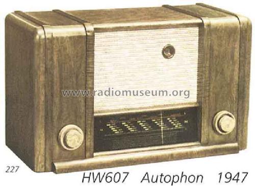 HW607; Autophon AG inkl. (ID = 1385) Radio