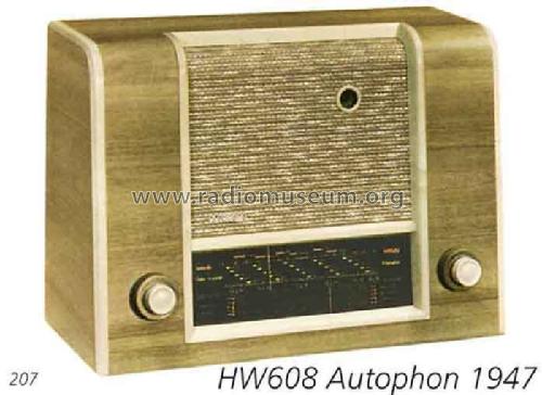 HW608; Autophon AG inkl. (ID = 1383) Radio
