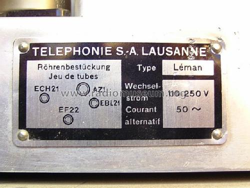 Leman Wechselstrom; Autophon AG inkl. (ID = 734946) Radio